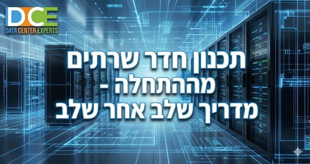 תכנון חדר שרתים מההתחלה - מדריך שלב אחר שלב